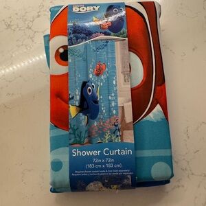 Finding Nemo Dory Shower Curtain vintage bathroom Disney Pixar new fish sea